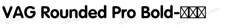 VAG Rounded Pro Bold字体转换